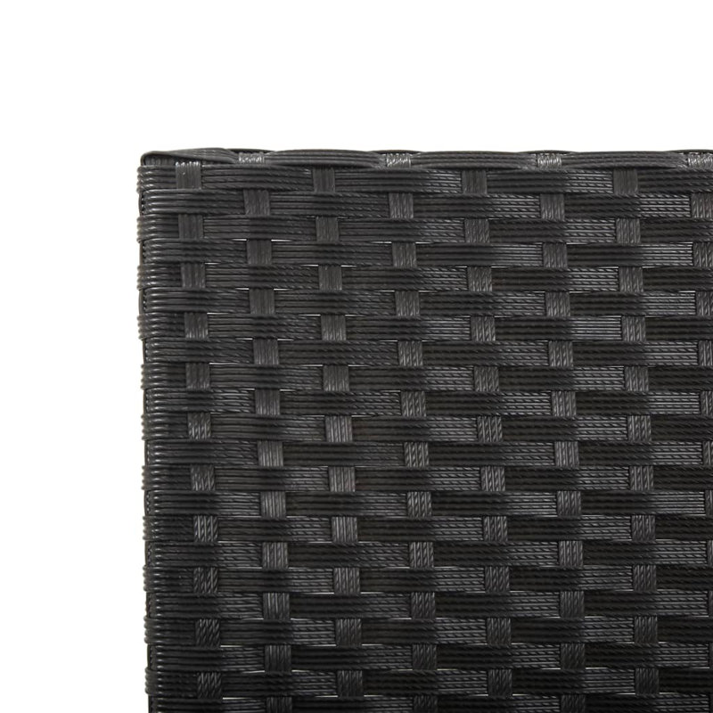 Banc de jardin en acier Eltje, Noir