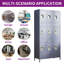 Metal 3 - Tier 89.9cm Gym Locker with Handle-1794997409