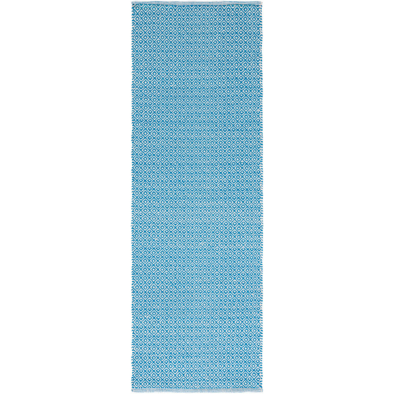 Tapis en coton tissé à la main Absalat, Tapis de couloir 2 pi 3 po x 7 pi