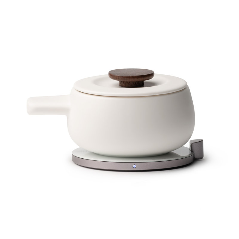 Ensemble à fondue autochauffant Fondi - blanc jasmin, White