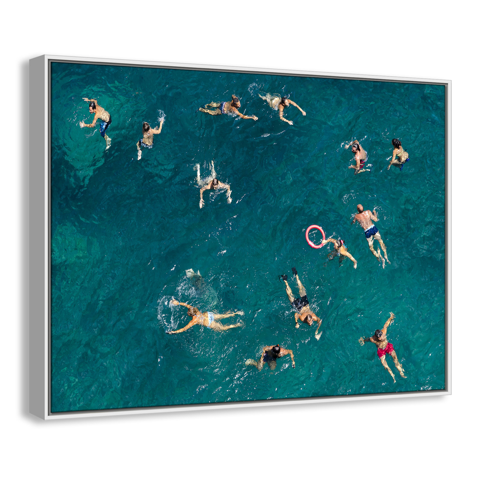 Norvell "Tonti" Print by Tonti, 31.5" H x 41.5" W x 2" D, White Framed Canvas