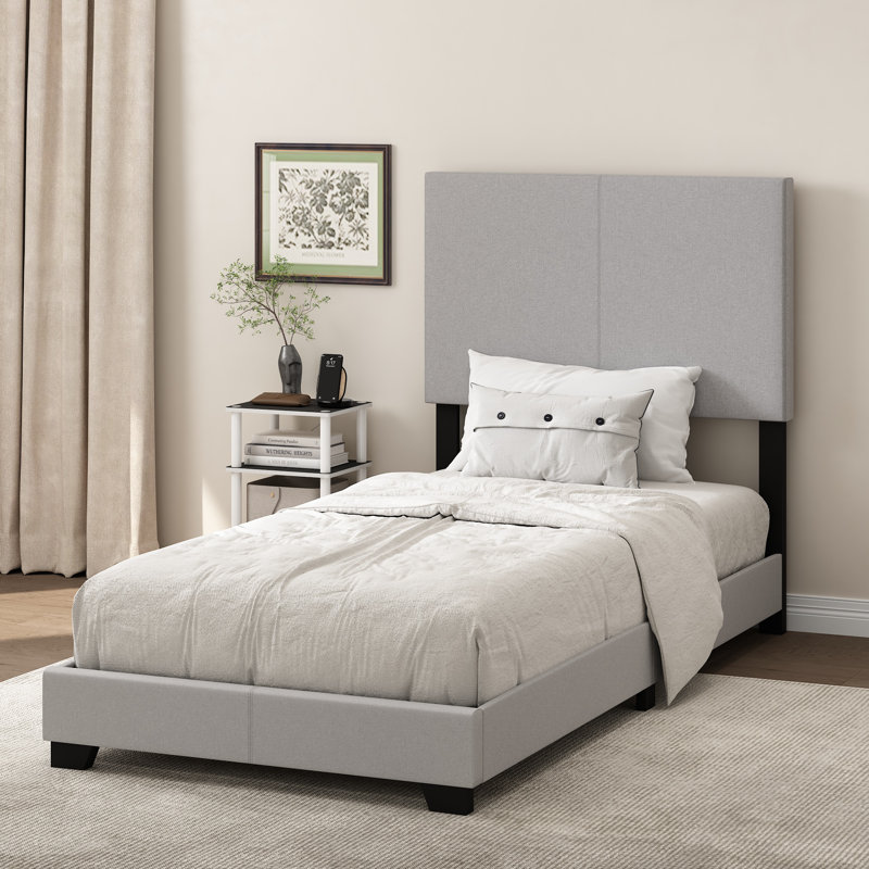 Thionville Upholstered Standard Bed, Twin XL, Glacier