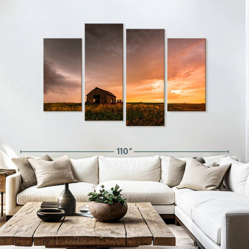 Lilie Barn And Oklahoma Sunset