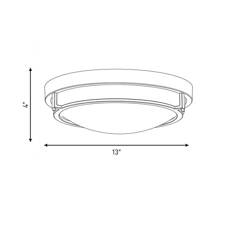 Aaru Glass Flush Mount, Oil Rubbed Bronze