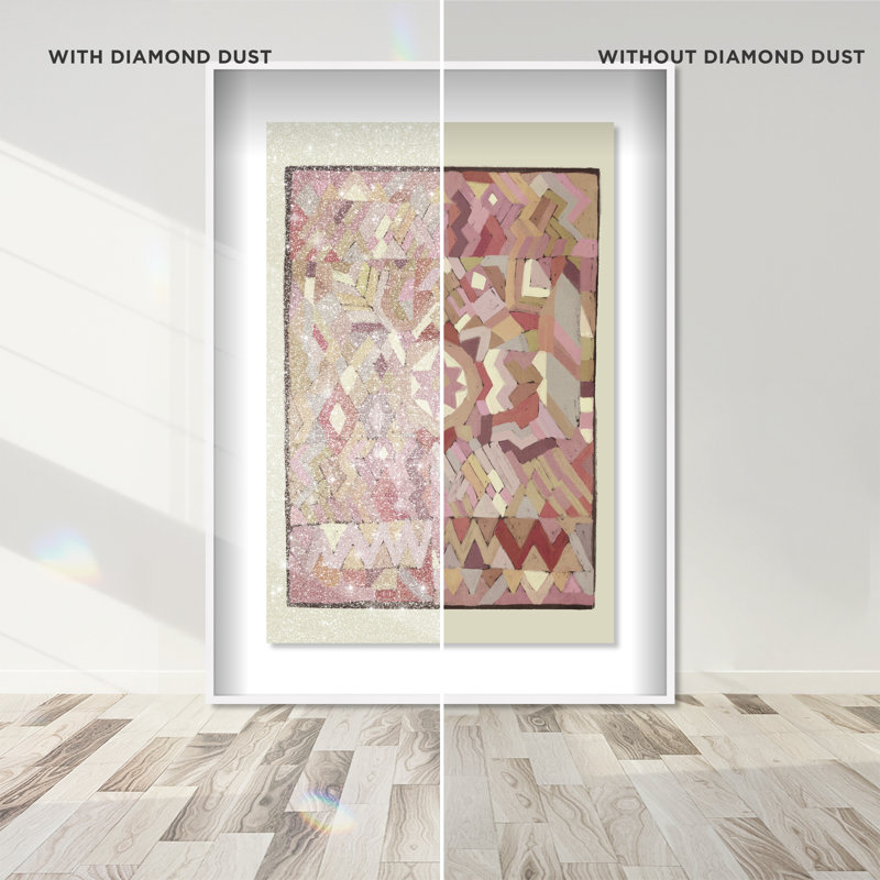 Tapestry Boehme Shadowbox Abstract Print by Oliver Gal, Black Frame, 10 x 15, 37.5"H x 25.5"W, White Shadowbox