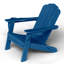 Fauteuil Adirondack pliable surdimensionné en PEHD résistant aux intempéries avec porte-gobelet-1045096338