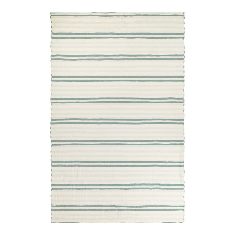Asena Machine Woven Throw Blanket, Green