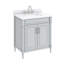 Meuble-lavabo sur pied simple 30 po avec plateau en pierre reconstituée Guider-92518484