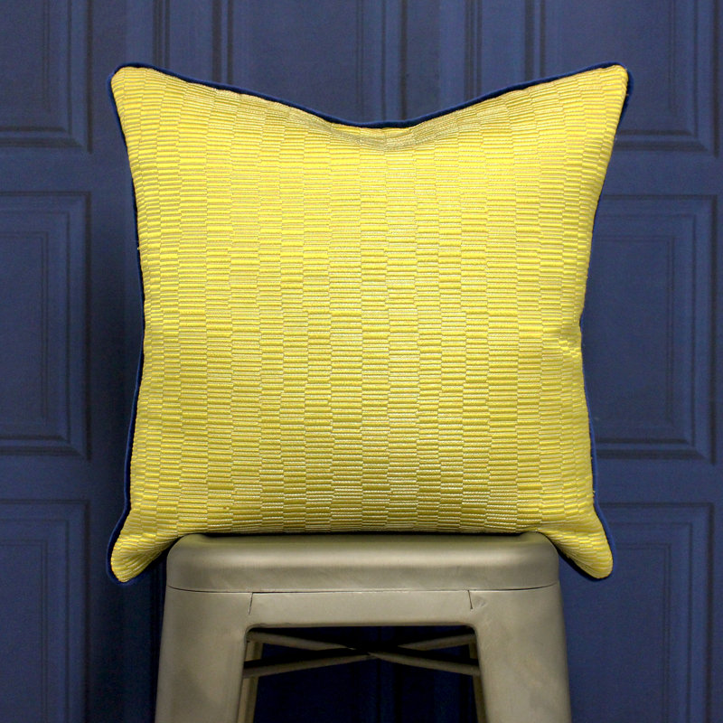 Geometric Square Pillow Cover, Citrine