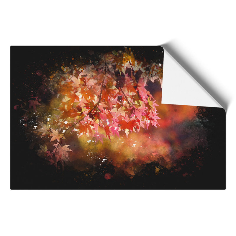 Maple Tree Paint Splash - Frameless Print, 21cm H x 30cm W x 0.1cm D