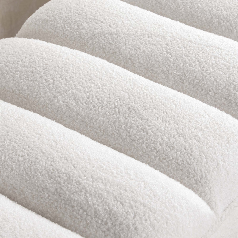 Banc avec revêtement, Blanc
