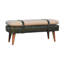 Banc en bois massif avec garniture cloutée-1441416906