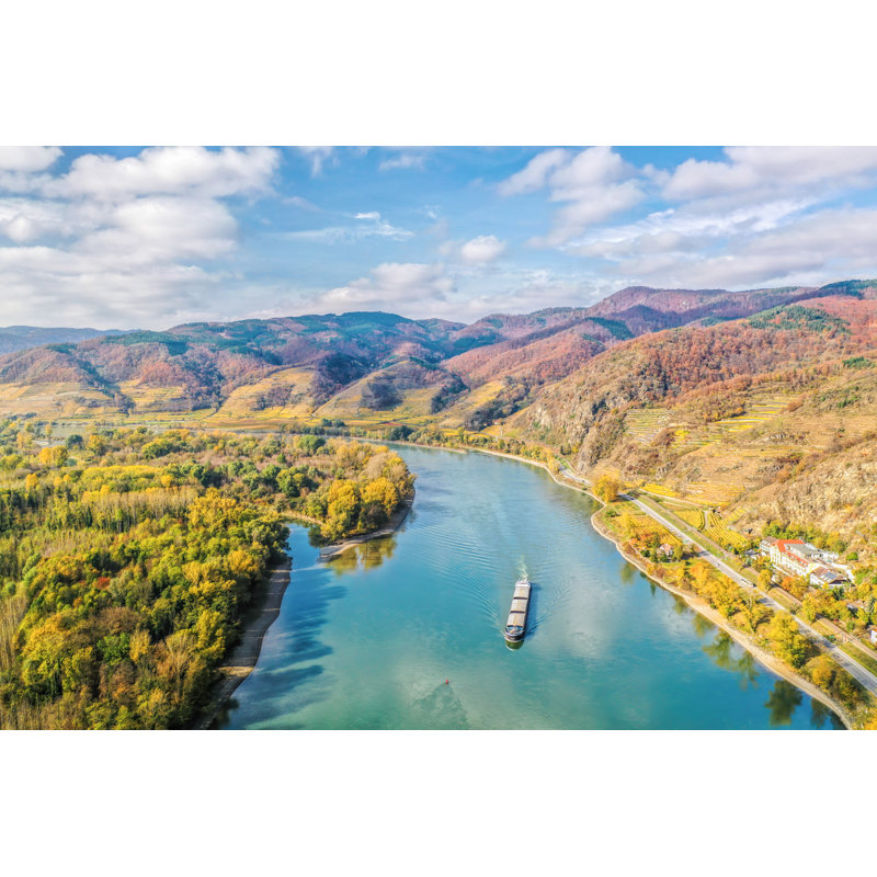 Danube River, Austria by Extravagantni - Wrapped Canvas Print, 61cm H x 91cm W