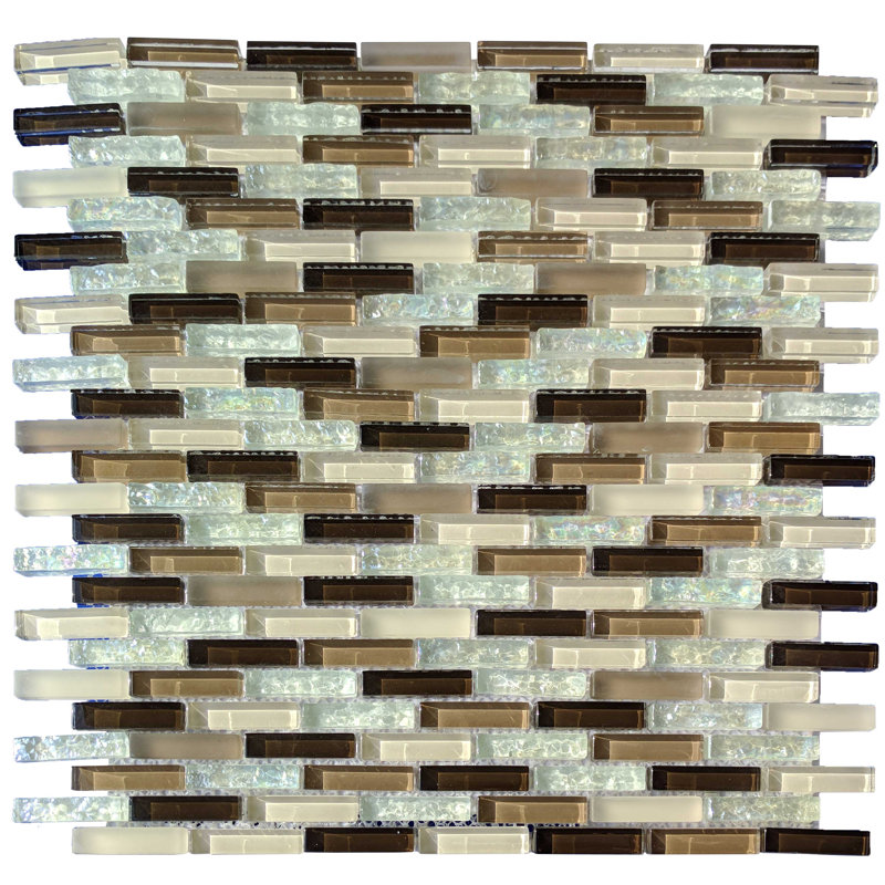 Carreau de mosaïque en verre 0,5 po x 1,5 po