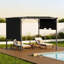 Outdoor Pergola with Adjustable Canopy