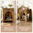 19.7" End Table Set, 2-Tier Square Side Table for Living Room, Bedroom, Office-312700127