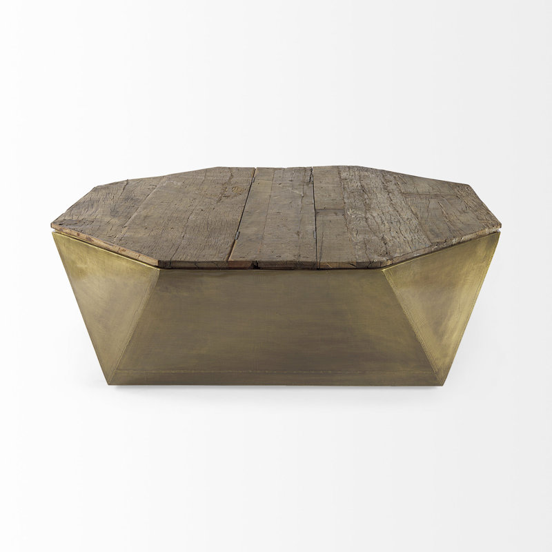 Corby Solid Wood Top Single Coffee Table