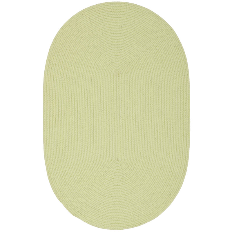 Winding Msj Braided Performance Solid Color Rug, Oval 2'6" x 3'1