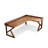 Nut-brown L-Shaped Solid Wood writing desk-118614636
