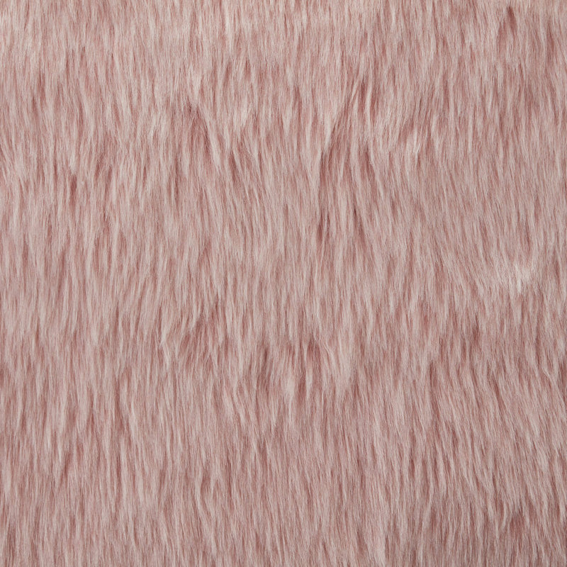 Coussin décoratif en fausse fourrure 20 po x 20 po Clooney, Fouet pêche