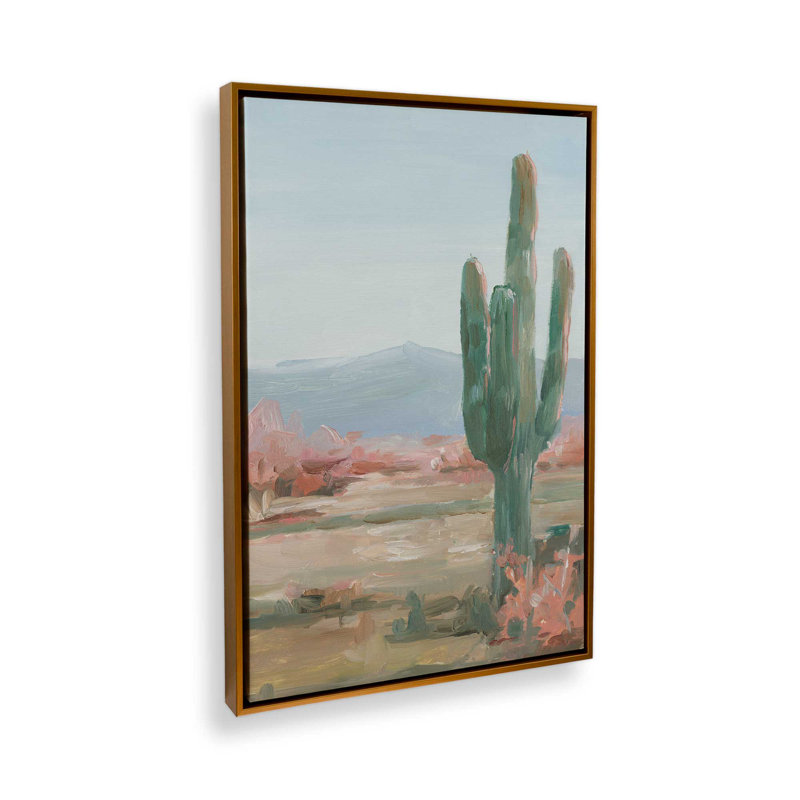 «Timeless Saguaro Cactus II», H 48,75 po x l 32,75 po, Or poli