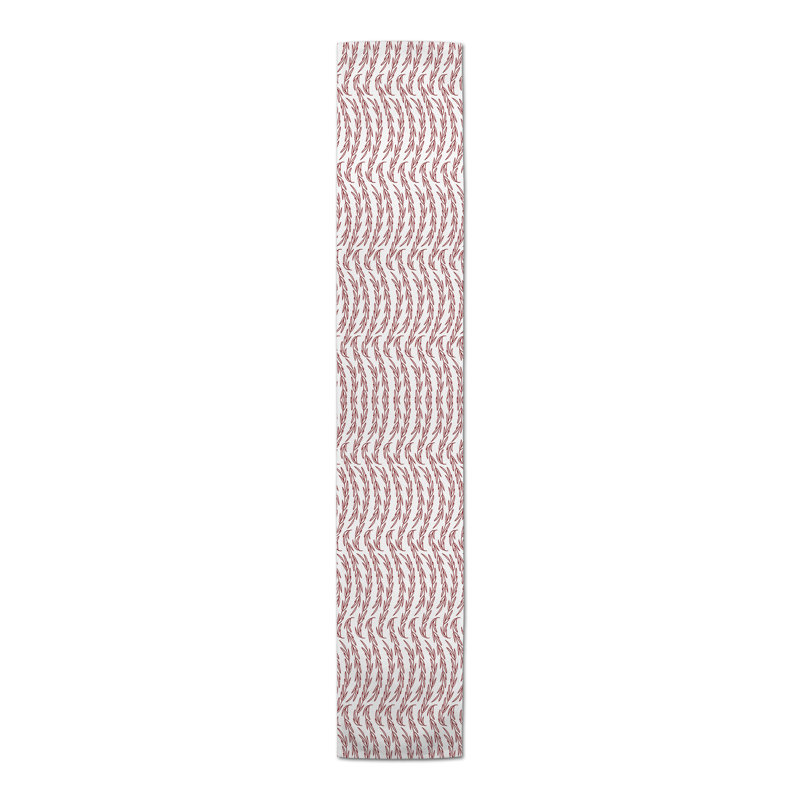 Chemin de table Angelka, 72 po x 16 po, Rouge