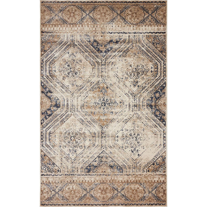 Widener Ikat Indoor Rug, Rectangle 5' x 8'