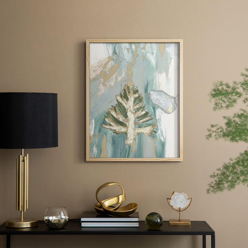 «Christmas Holiday Art» CECXXXIX, reproduction d'art encadrée - bois massif, Naturel, H 21 po x l 17 po