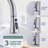 Single Handle Pull Down Kitchen Faucet with Soap Dispenser in Stainless Steel-111844906