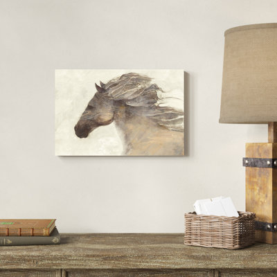Into the Wind Ivory by Albena Hristova Canvas Painting Print