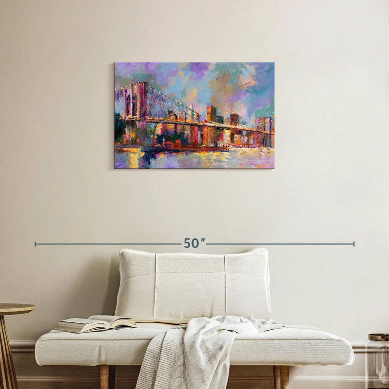 Couleurs du pont Ravi Brooklyn, H 20 po x l 30 po