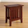 Jarrah Solid Wood End Table with Storage