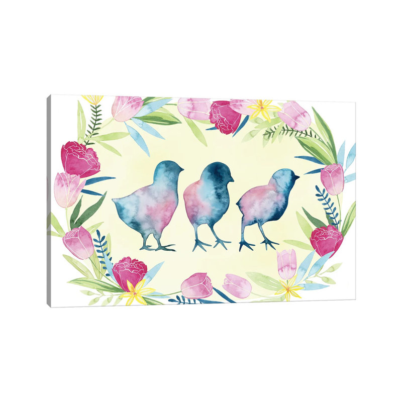 Easter Tulips Collection A by Grace Popp - Wrapped Canvas Painting, 20.32 cm H x 30.48 cm W x 1.91