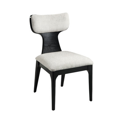 20.4" W SIDE CHAIR (SET-2), BEIGE CHENILLE