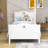 Twin Size Wood Platform Bed with Headboard-67947226