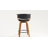 Modern Upholstered Swivel 30'' Bar Stools, Wood Kitchen Island Stools with Footrest-122289453-119858581