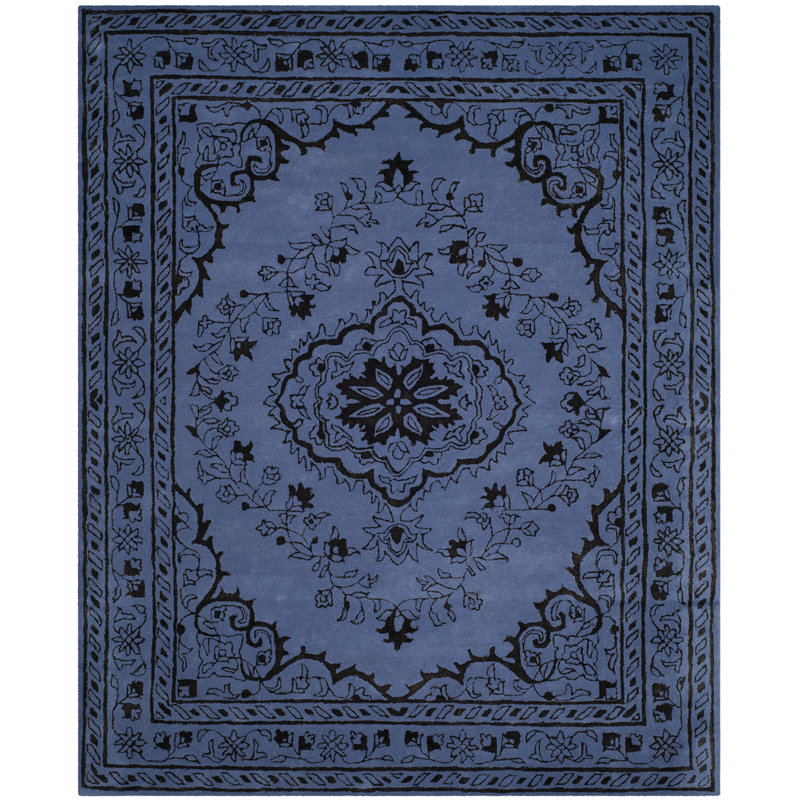 Tapis oriental en viscose / laine touffeté à la main Samaniego, Rectangle 2 pi x 3 pi