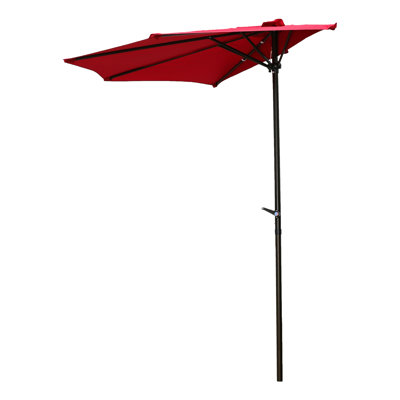 Demi-parasol de marché de 9 pi Patson