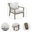 Ensemble de conversation d'extérieur en aluminium avec canapé 4 pièces Vishali-96914912-96914911