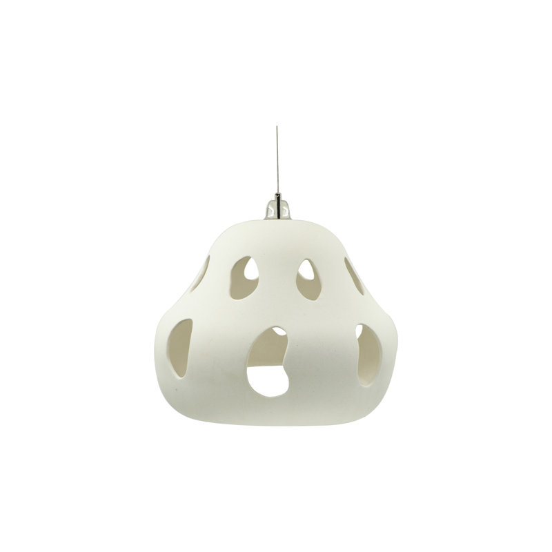 Luminaire suspendu avec découpes, blanc