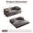 No Assembly Required Compression Packed 2 Person Fabric Sofa Bed, High Rebound Density Sponge Sofa-2081526916