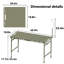 Table de camping pliante 3,4 pi-861262476