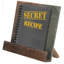 25.9 cm H Solid Wood Book Stand