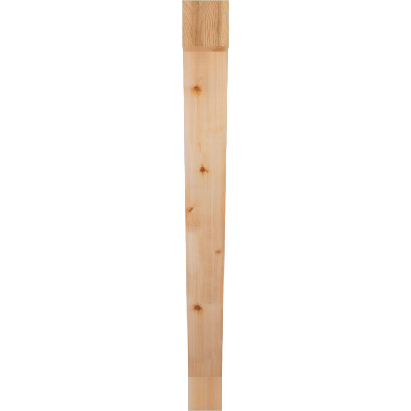 Support de bloc traditionnel, Cèdre rouge de l'Ouest (lisse), H 42 po x l 4 po x P 42 po