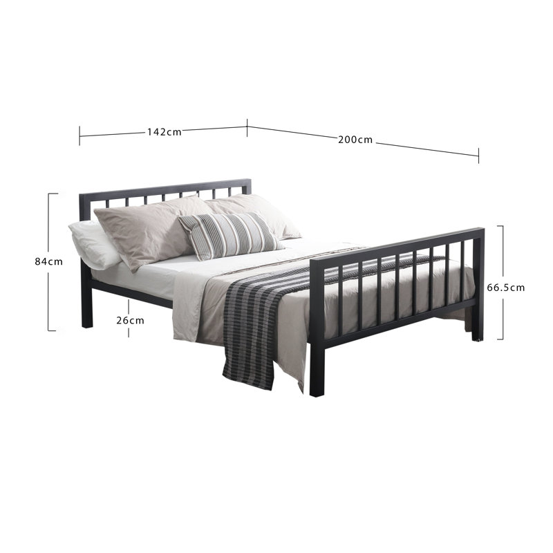 Cabida Metal Storage Bed, Double (4'6)