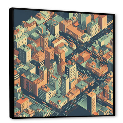 Orange And Green Urban Abstractions " Orange and Green Urban Abstractions " Print