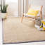 Delapena Solid Colour Bamboo Slat / Seagrass Hand Woven Area Rug-35258753-130775369