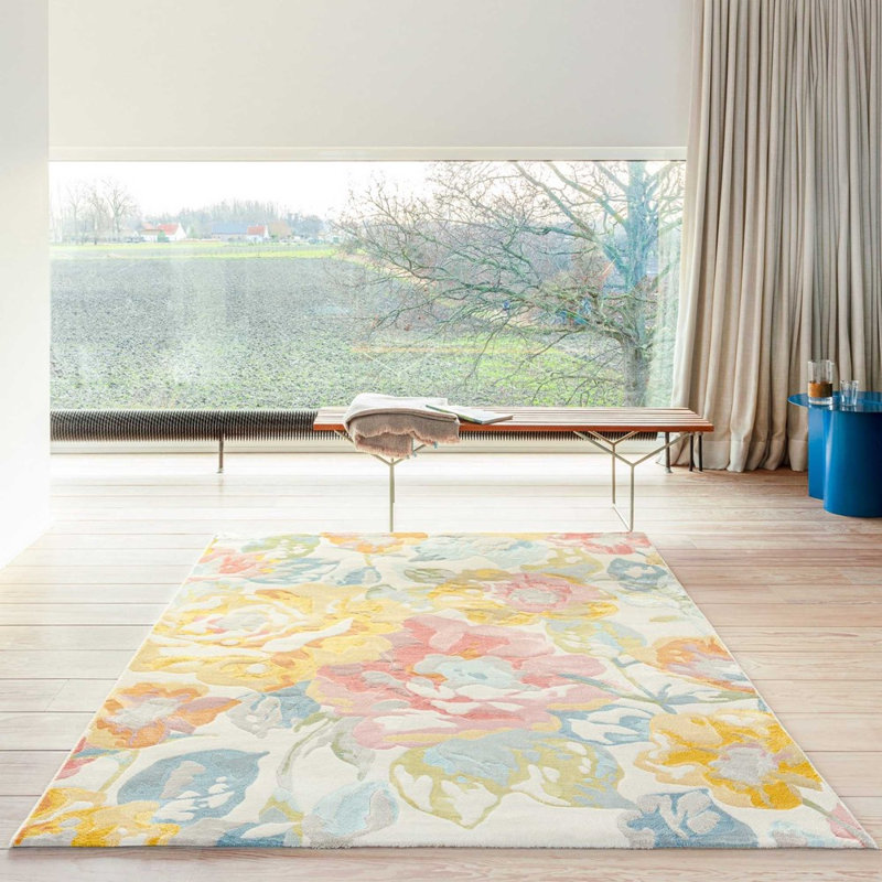 Deenya Rectangle Abstract Area Rug, Rectangle 135 x 200cm