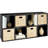 8-Cube Bookshelf, 11in Display Storage System, Organizer w/ Removable Back Panels-505169657-505169658