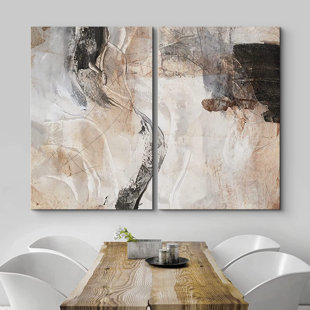 V-inspire art,24x48 inch Modern 100% Hand-Painted Oil Painting - Romantic  and colorful afternoon path - Rustic Style Home Furnishing Canvas Painting